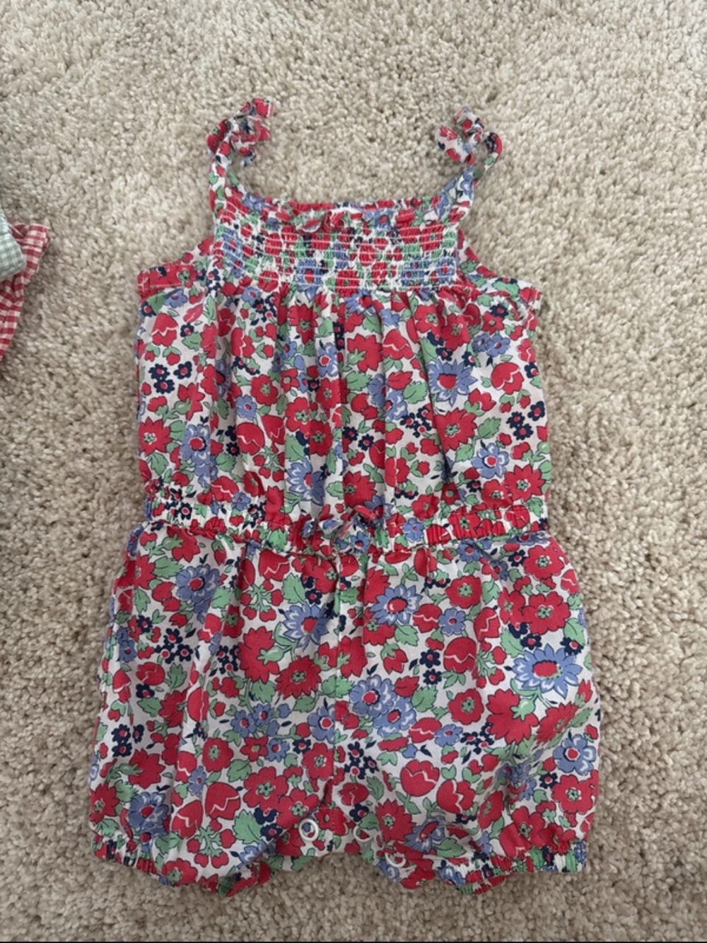 Carters floral romper